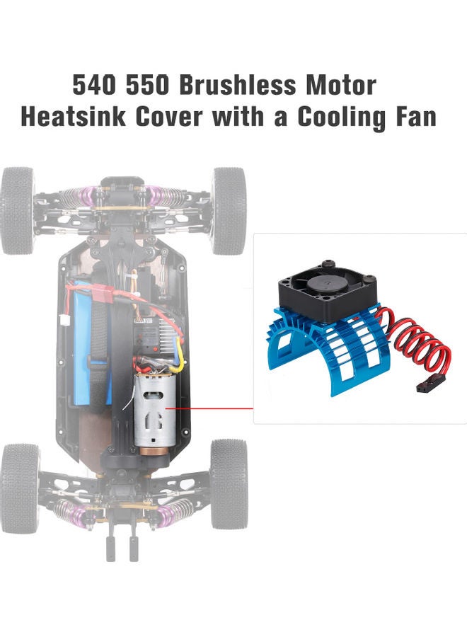 Aluminum Alloy Motor Heat Sink Cover With Cooling Fan 10x4x8cm - Image 3