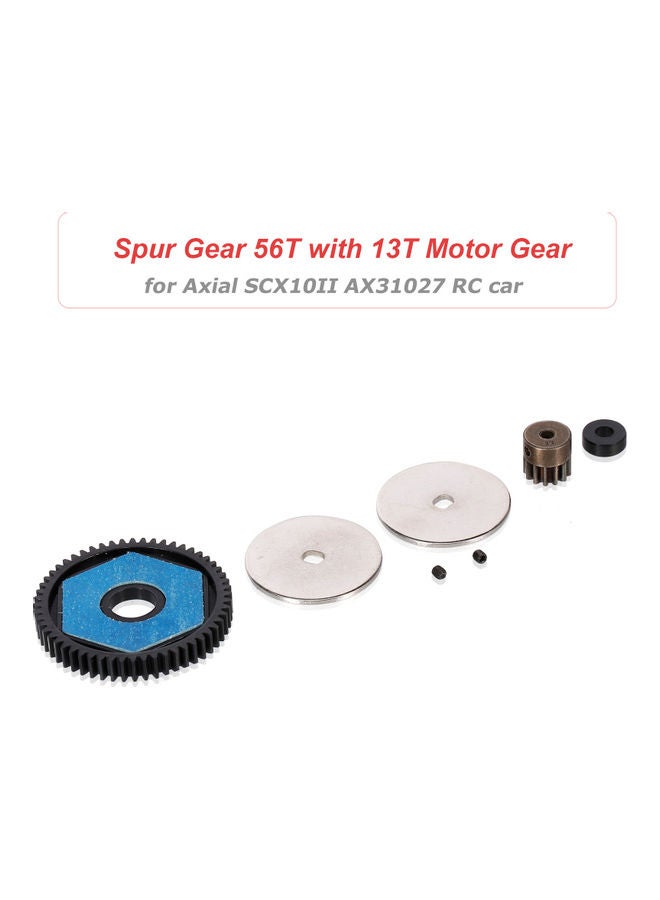 Gearbox Gear 56T With 13T Motor Gear Compatible With Axial RC Car 10x1x7.5cm