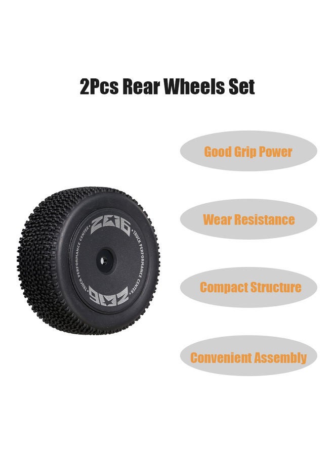 2 Pieces Rear Wheels For RC Car Tires 17.5x3.5x12cm