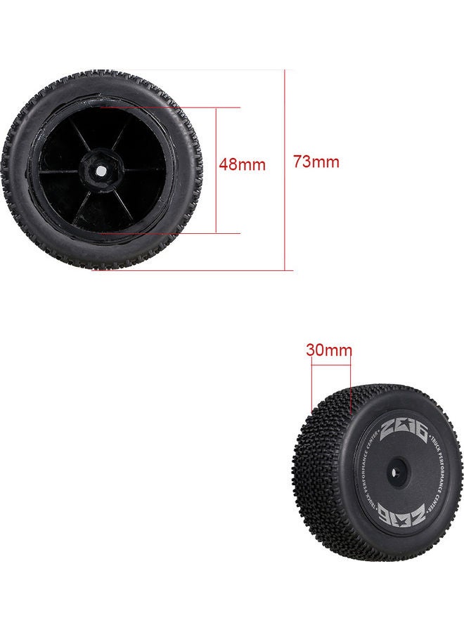 2 Pieces Rear Wheels For RC Car Tires 17.5x3.5x12cm