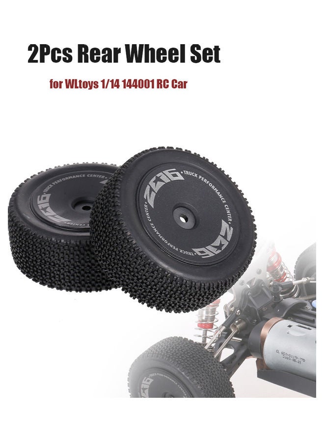 2 Pieces Rear Wheels For RC Car Tires 17.5x3.5x12cm