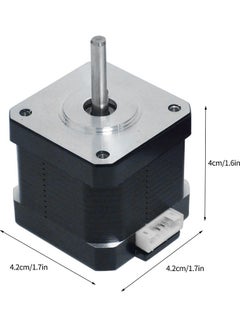 2 Pieces 42 Stepper Motor High Torque Hybrid 2 Phase 1.8 Degree Step Angle 4-Lead with 1 Meter Cable for 3D Printer Black - v1613906414/N44655558A_5