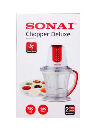 قطاعة خضراوات 750.0 ml 450.0 W MAR-2072 أحمر/أبيض - v1613906917/N44655276A_1