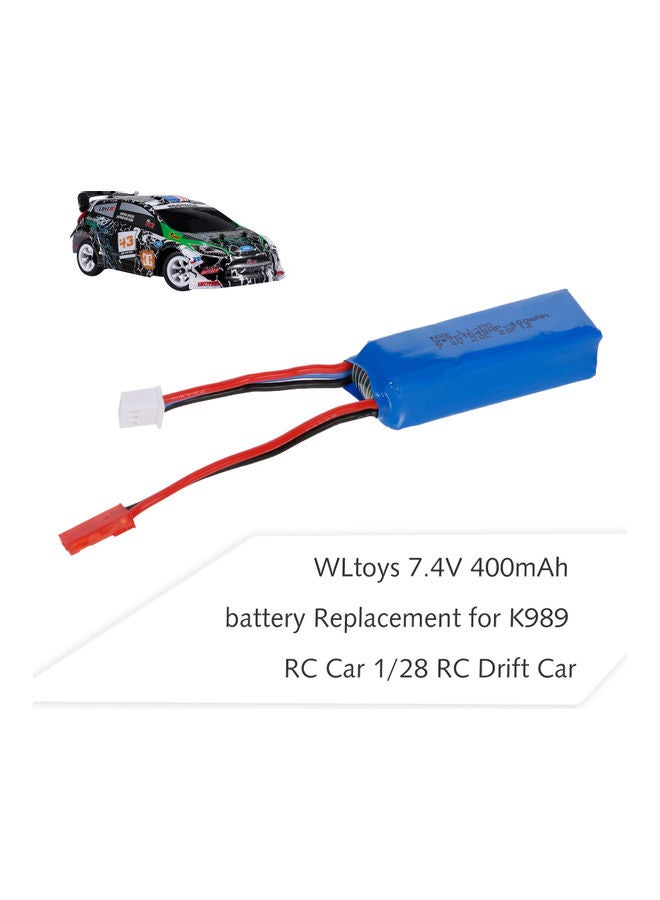 WLtoys 7.4V 400mAh battery 9x3x6cm  - Image 2