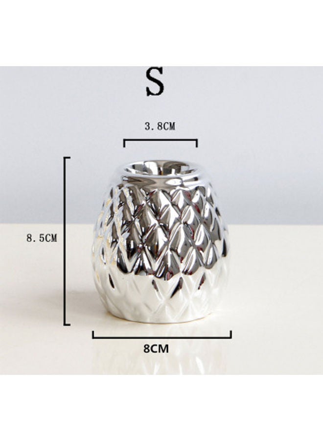 Beauenty Candle Holder Silver 8 X 8.5 X 3.8cm 