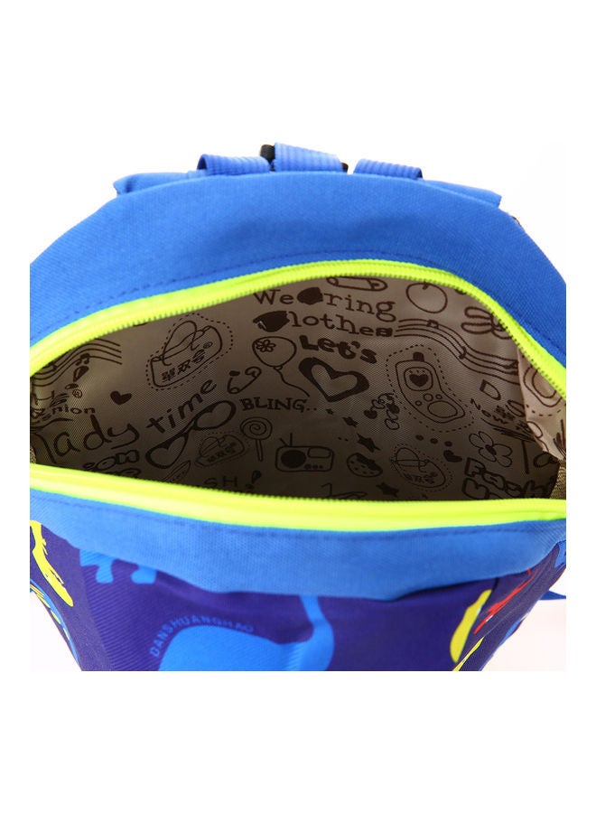 Cute Dinosaur Travel Backpack Blue - Image 3