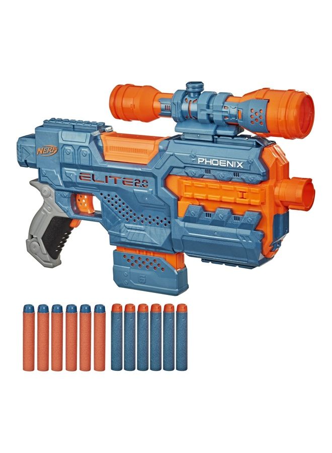 NERF Elite 2 0 Phoenix Cs 6 Motorized Blaster With Dart 6.6 x 40.64cm - Image 2