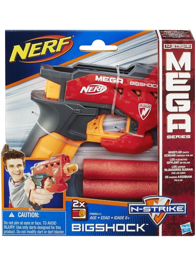 نيرف لعبة مسدس بيج شوك من سلسلة ميجا مع سهام 5.1 x 19.1سم - Image 1