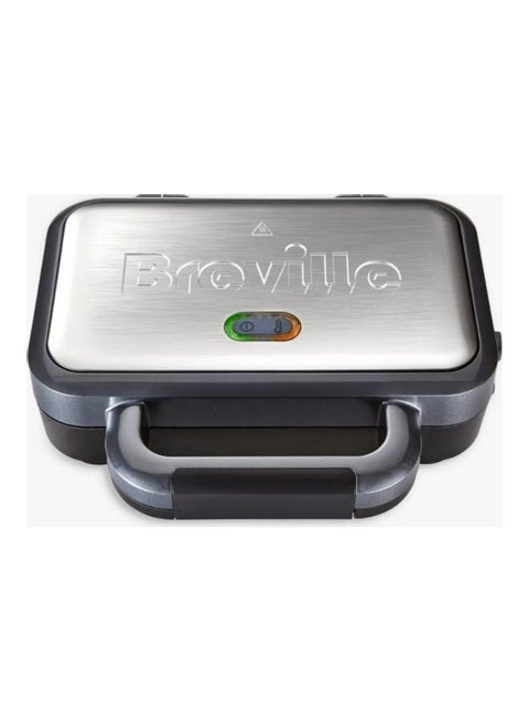 Deep Fill Sandwich Toaster And  Maker With Removable Plates Non-Stick 850.0 W VST041 Silver/Black