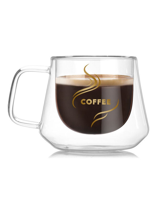Double-Glazed Heat-Resistant Coffee Mug Clear