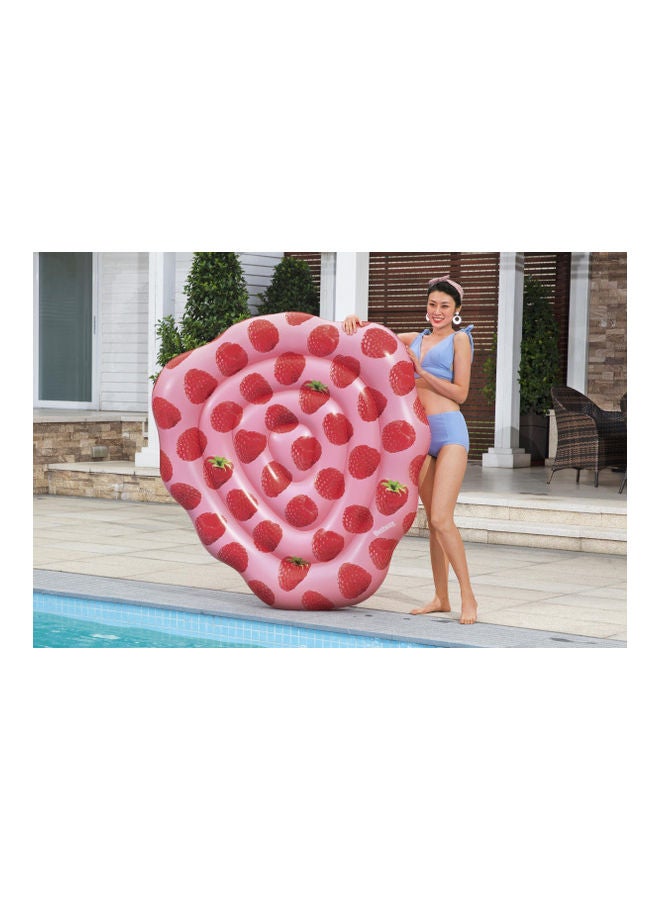 Bestway - 65" X 59.5"/1.65m X 1.51m Scentsational Raspberry Pool Float 26-43396 65x59.5inch - Image 1