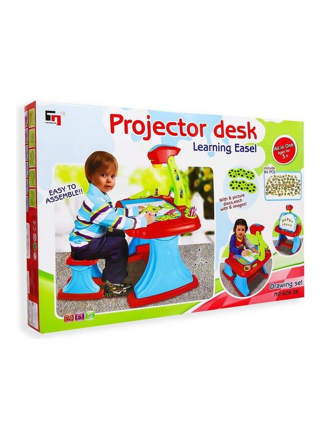 Tengjia 84-Piece Projector Desk Learning Easel 628-36 67x50x39cm - Image 1