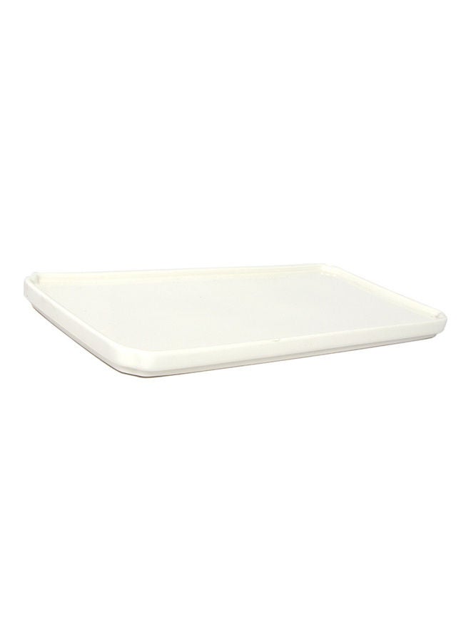 Squalo Porcelain Serving Rectangle Plate White 10x5cm - Image 4