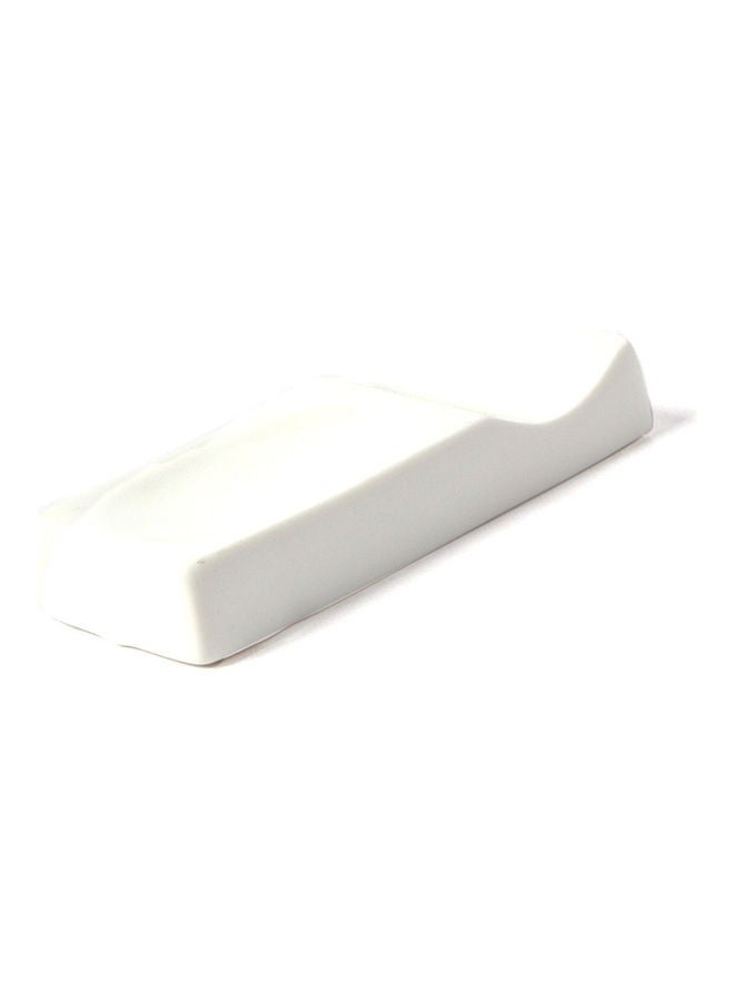 Squalo Porcelain Serving Plate White 3.5x8.5cm - Image 3