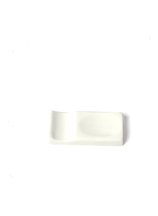 Squalo Porcelain Serving Plate White 3.5x8.5cm - Image 4