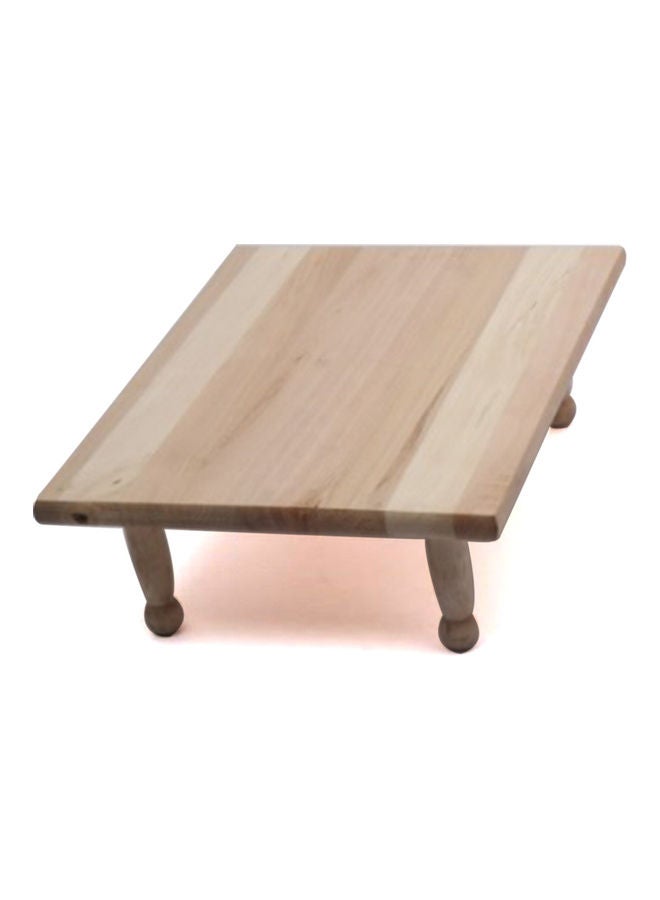 Squalo - Wooden Rectangular Meat And Fruit Slicing Table Brown 40x30cm - Image 1