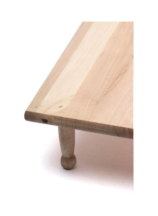Squalo - Wooden Rectangular Meat And Fruit Slicing Table Brown 40x30cm - Image 1
