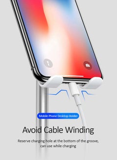 Earldom Phone Stand 360 Degree Rotating Clamp White  - Image 4