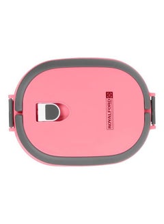 Royalford Stainless Steel Lunch Box Square Pink 900ml  - Image 2