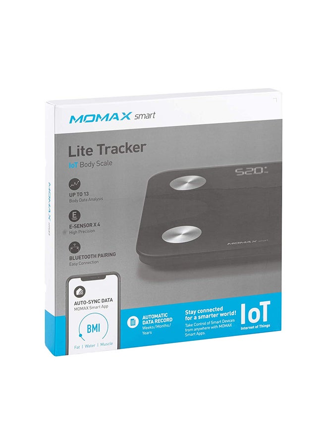 Momax - Lite Tracker IoT Body Scale Black - Image 1