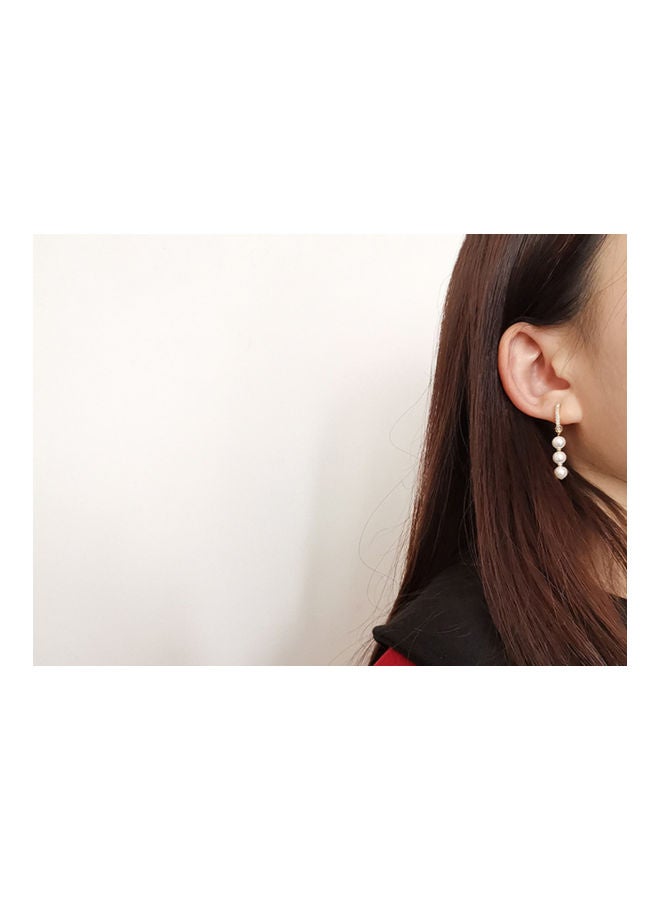 J&J Pearl Beaded Dangle Earrings  - Image 3