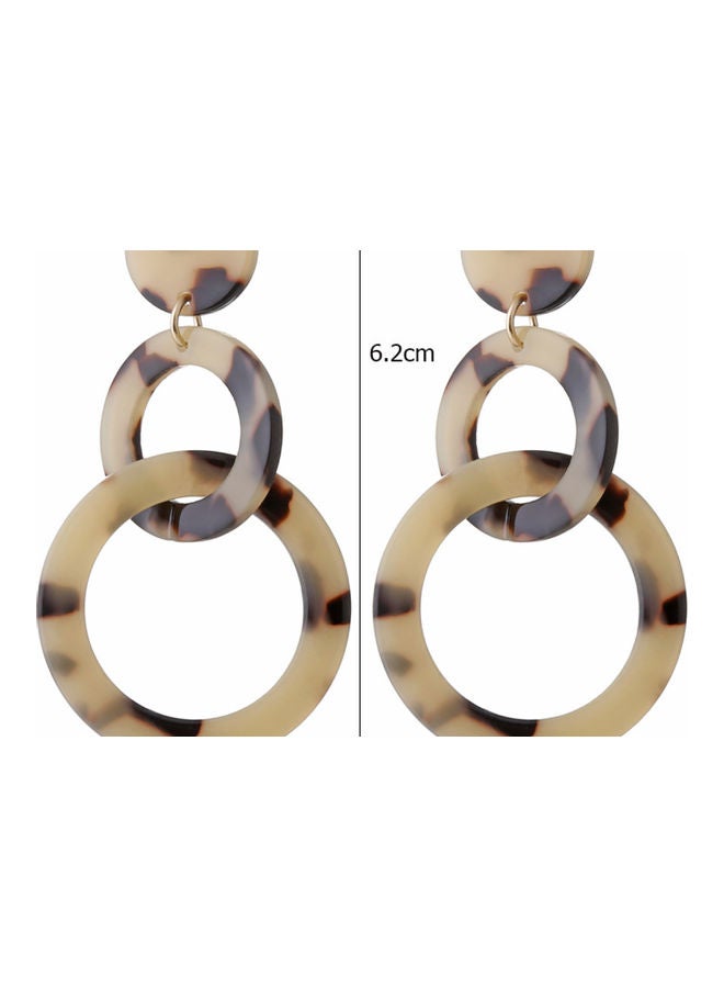 J&J Interlocking Color Leopard Print Earrings  - Image 2