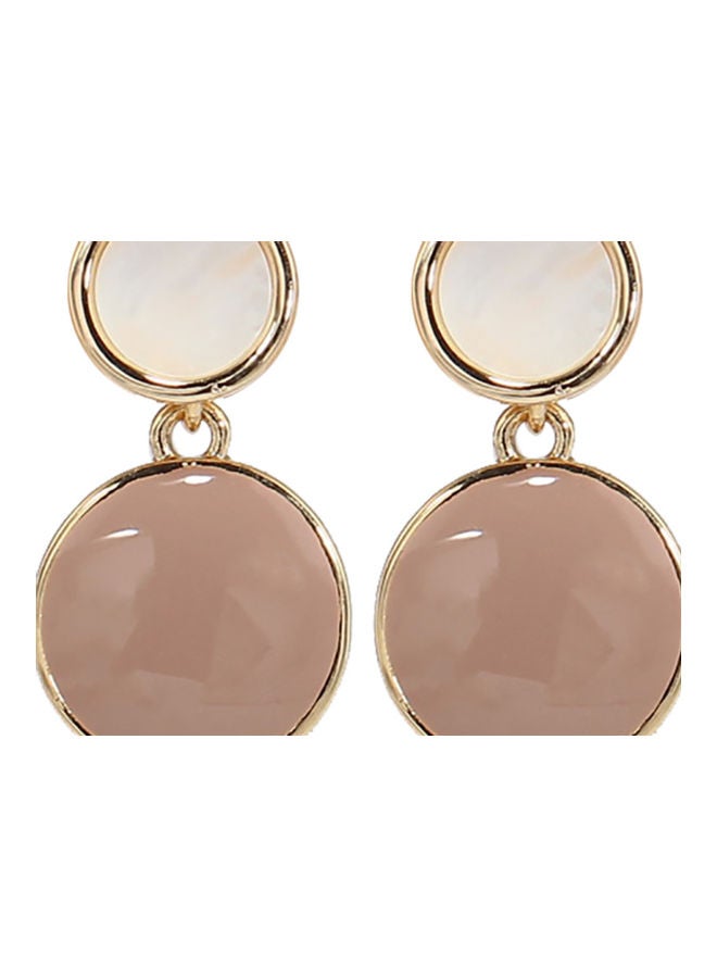 J&J S925 Silver Needle Natural Shell Glaze Fashion Earrings - Image 1