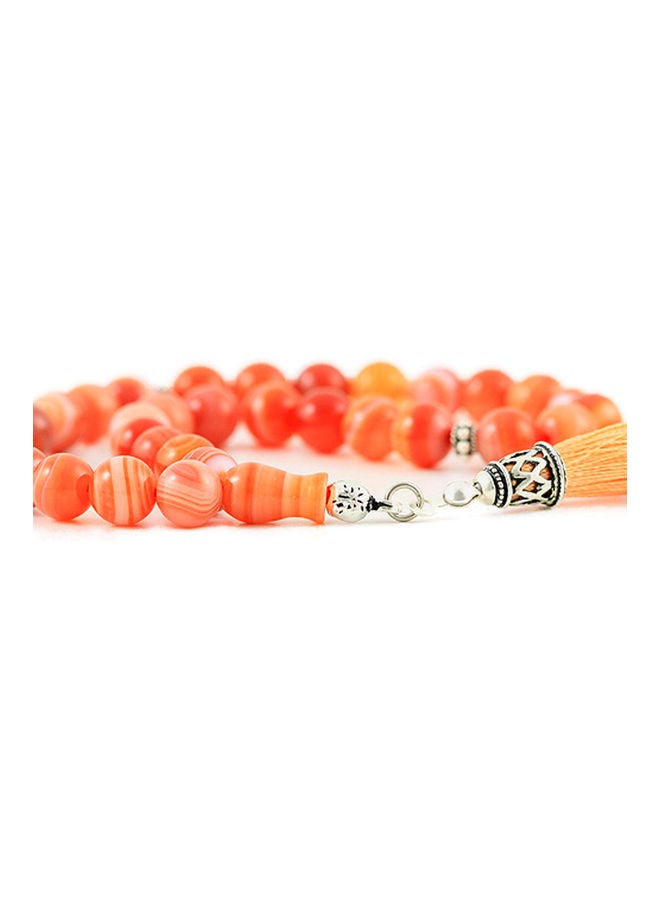 Yemen Agate Prayer Beads with Sterling Silver components  - Image 2
