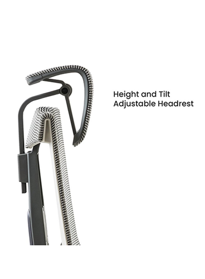 NAVODESK AERO Ergonomic Design Office Chair Light Grey 51cm - Image 3