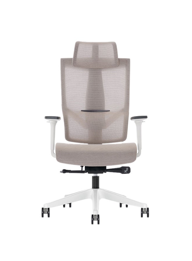 NAVODESK AERO Ergonomic Design Office Chair Beige/Grey 51cm - Image 1