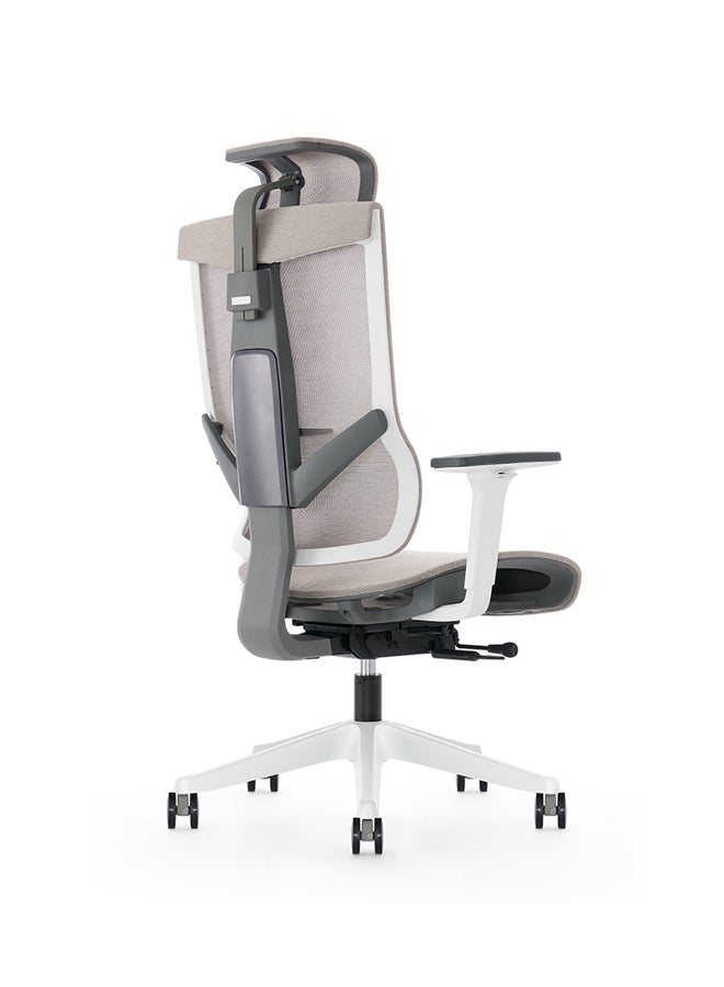 NAVODESK AERO Ergonomic Design Office Chair Beige/Grey 51cm - Image 4