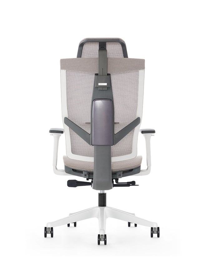 NAVODESK AERO Ergonomic Design Office Chair Beige/Grey 51cm - Image 5