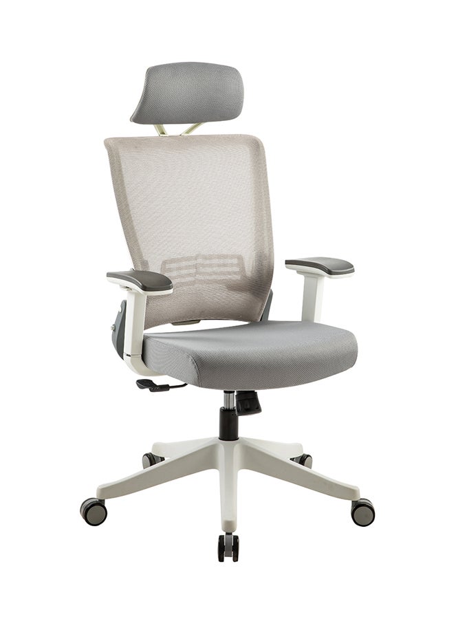 NAVODESK KIKO Ergonomic Folding Office Chair Beige/Grey 51cm - Image 2