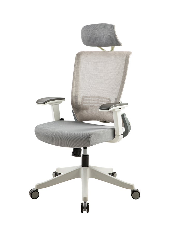 NAVODESK KIKO Ergonomic Folding Office Chair Beige/Grey 51cm - Image 3
