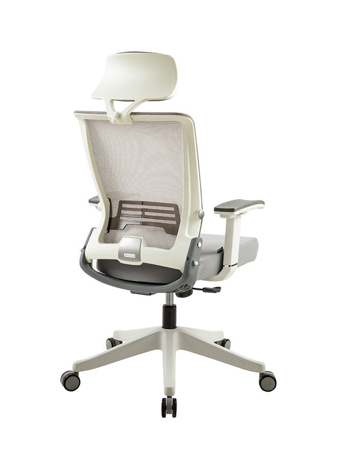 NAVODESK KIKO Ergonomic Folding Office Chair Beige/Grey 51cm - Image 5