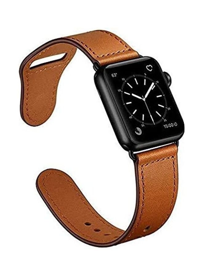 Replacement Band For Apple Watch Series 5 - 42/44mm Brown - Image 3
