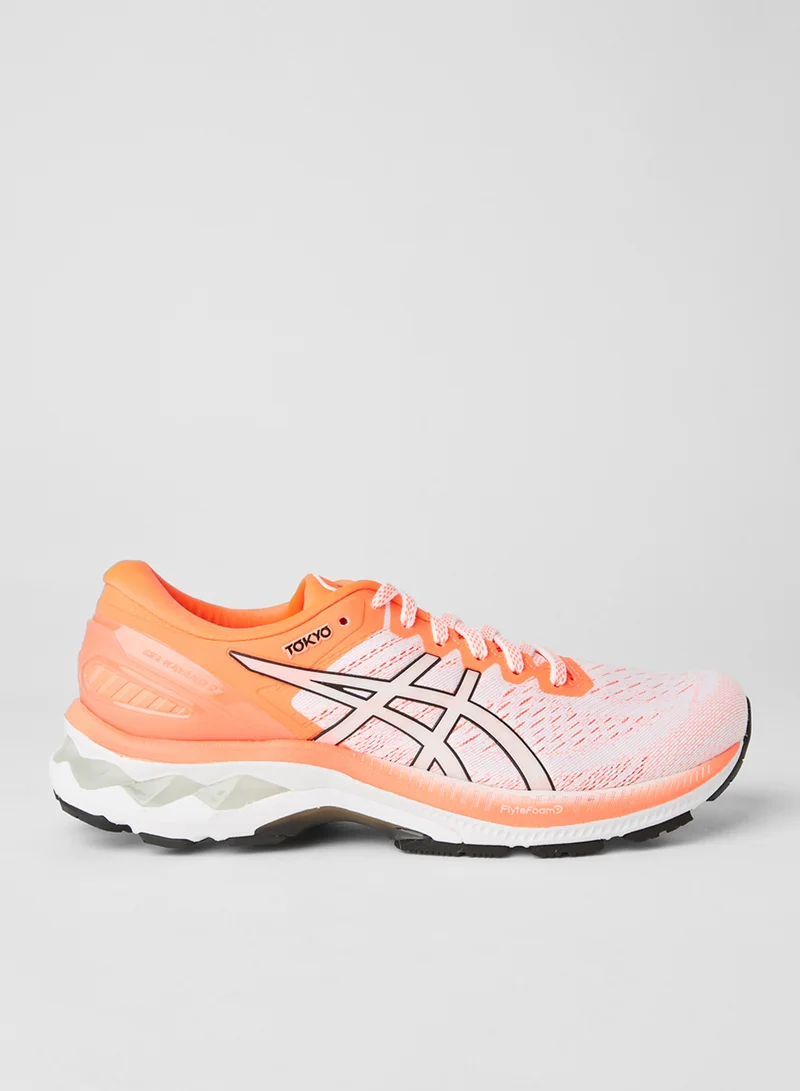 asics Gel-Kayano 27 Tokyo Running Shoes White/Sunrise Red