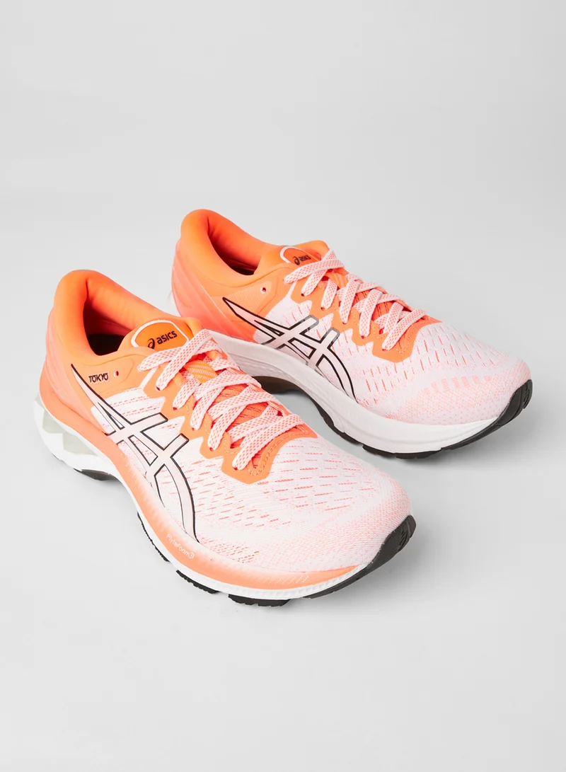 asics Gel-Kayano 27 Tokyo Running Shoes White/Sunrise Red