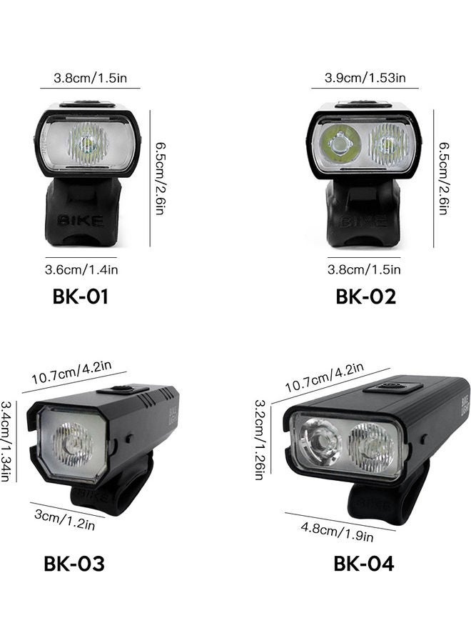 Generic - USB Rechargeable T6 LED Bicycle Light 10.7x10.4x4.6cm - Image 1