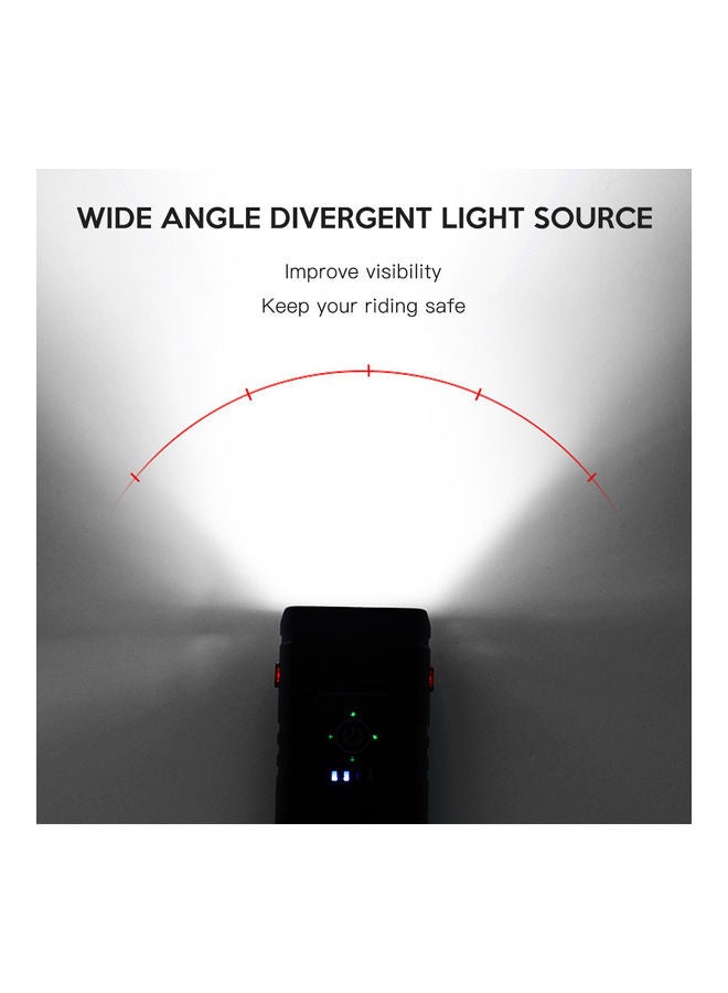 Generic - USB Rechargeable T6 LED Bicycle Light 10.7x10.4x4.6cm - Image 1