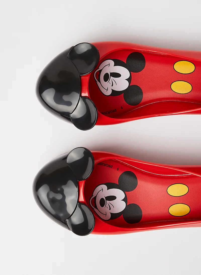 Mini Melissa Kids Mickey & Friends Ballerinas Red/Black