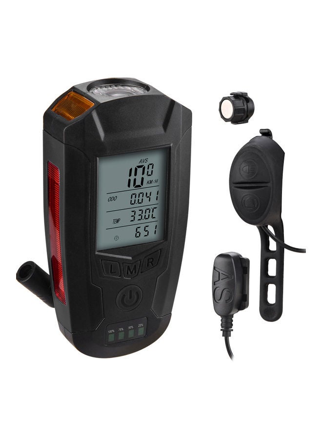 Generic - USB Bicycle Lamp Speedometer 10.2x5x2.5cm - Image 1