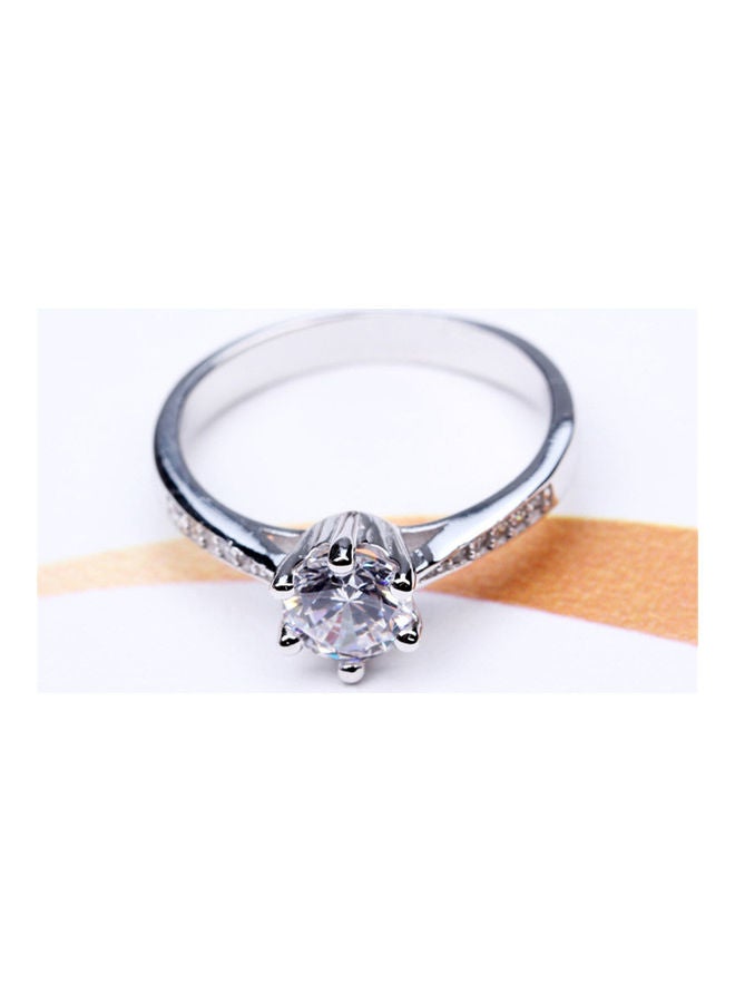 Sterling Silver Zircon Diamond Ring - v1613992193/N44671166A_2