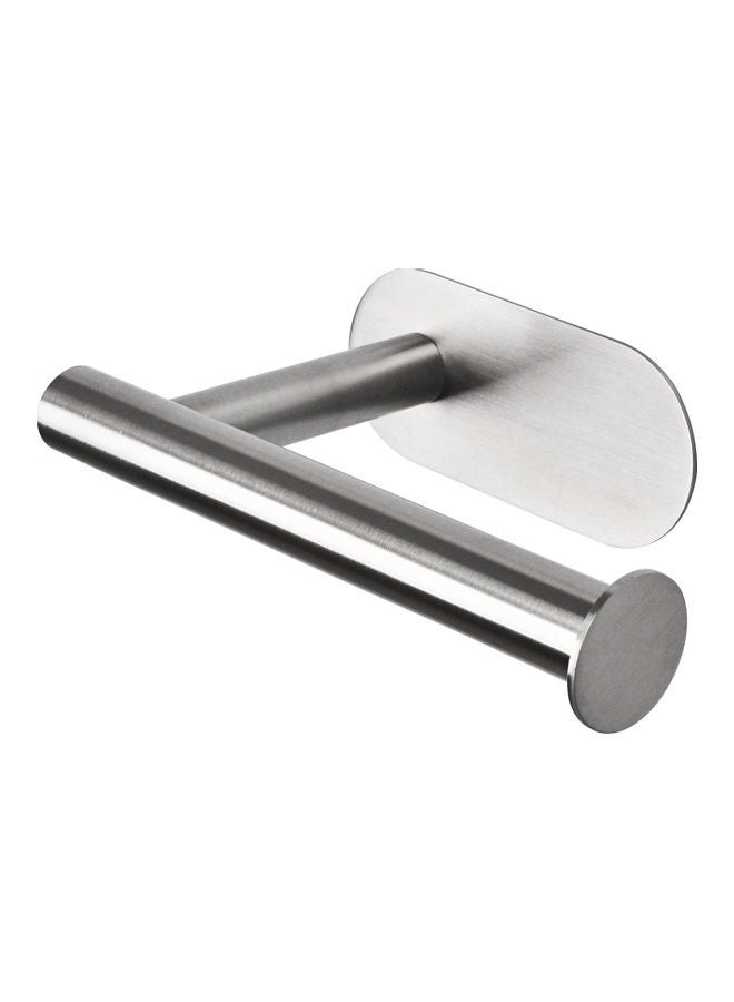 Generic Stainless Steel Toilet Paper Holder Silver 16x4.5x10.5cm  - Image 1