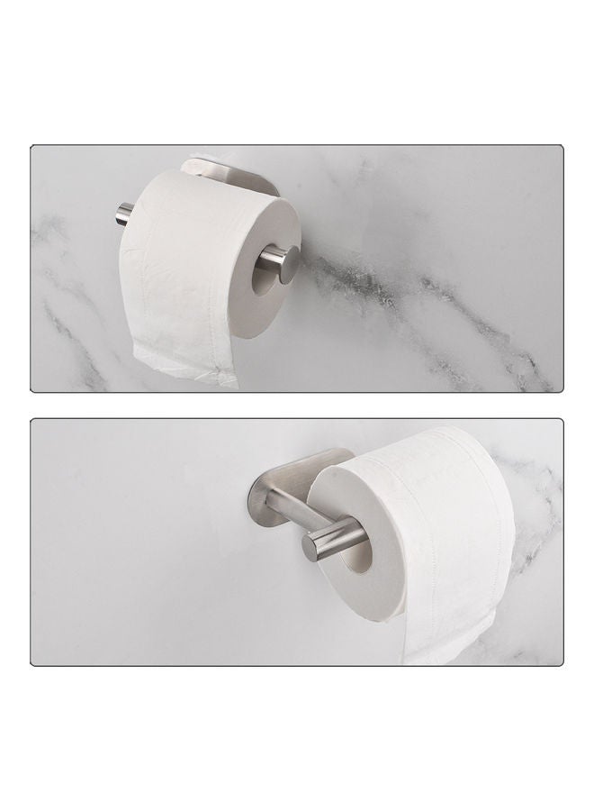 Generic Stainless Steel Toilet Paper Holder Silver 16x4.5x10.5cm  - Image 5