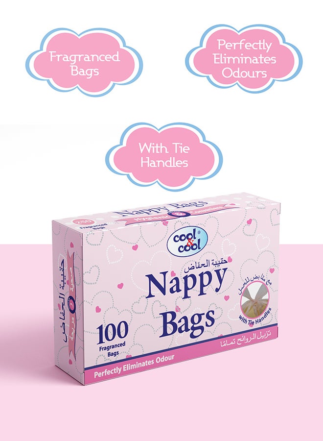 Nappy Bags 100S Pack Of 5 