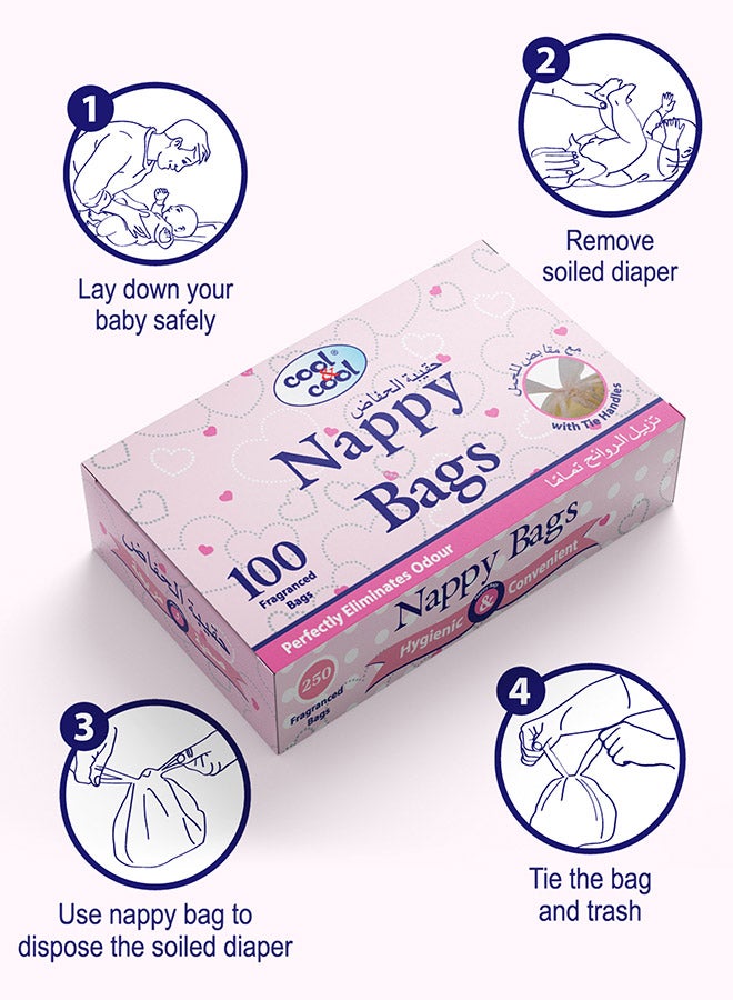 Nappy Bags 100S Pack Of 5 