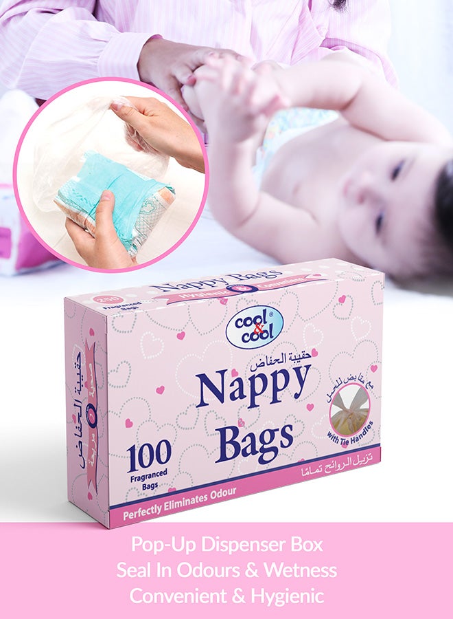 كول اند كول أكياس الحفاضات 100 كيس، عبوة من 5 قطع  - Image 4