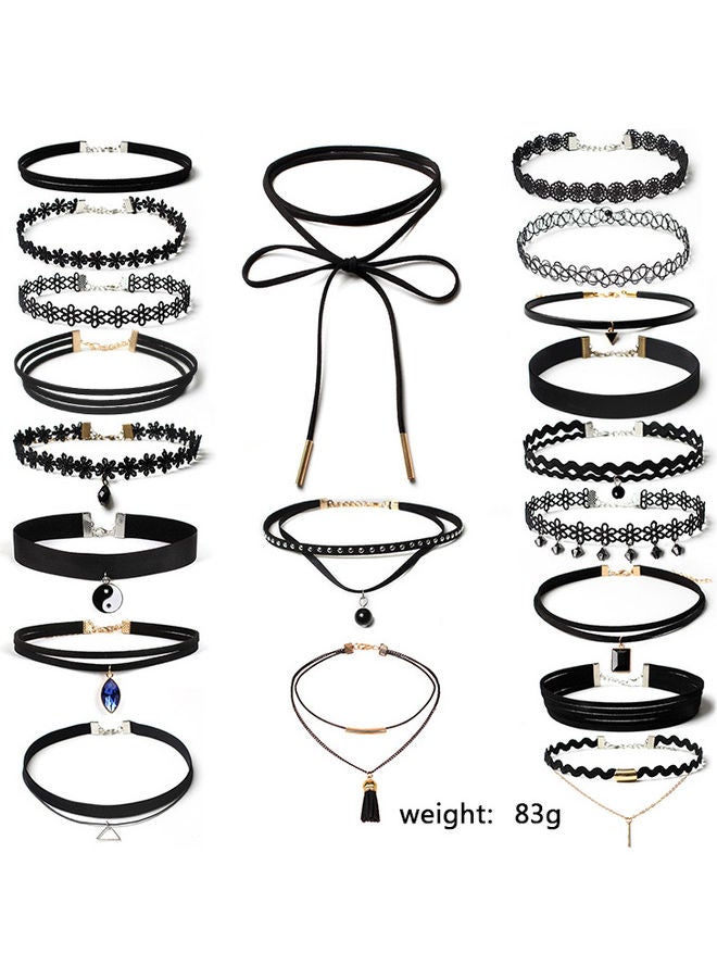 جولي طقم مكون من قلادة عنق بياقة . - Image 2