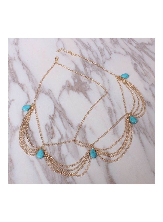 JOLLY Bohemian Turquoise Tassel Headband  - Image 1